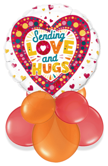 Sending Love and Hugs Air Filled Display