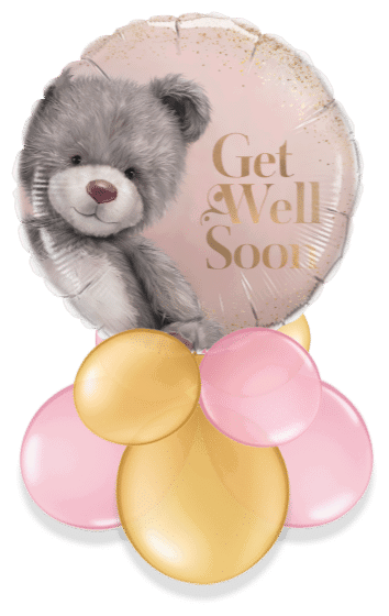 Get Well Soon Bear Air Filled Display