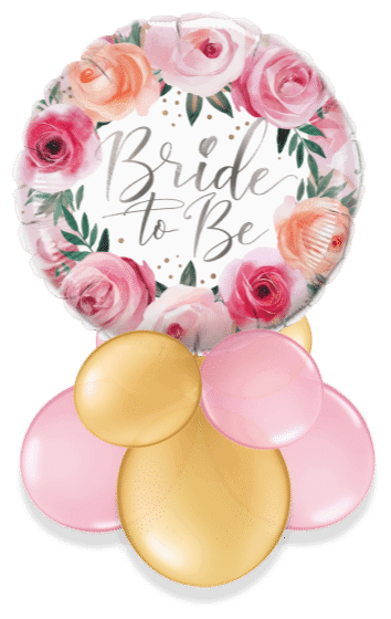 Bride To Be Floral Air Filled Display