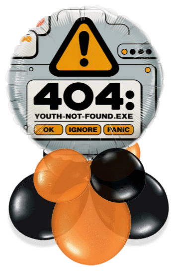 404 Youth Not Found Error Air Filled Display