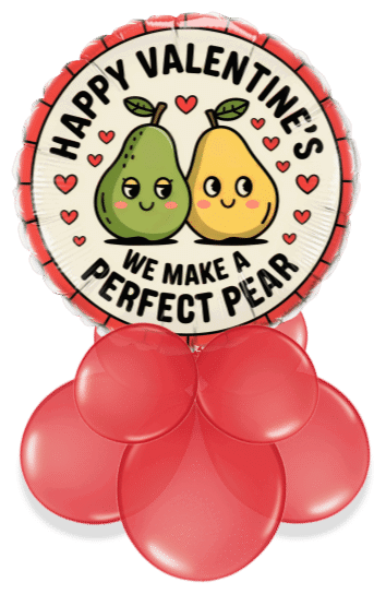 Valentine's Perfect Pear Air Filled Display