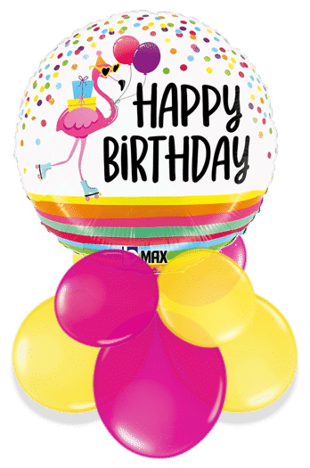 Flamingo Fun Birthday Air Filled Display