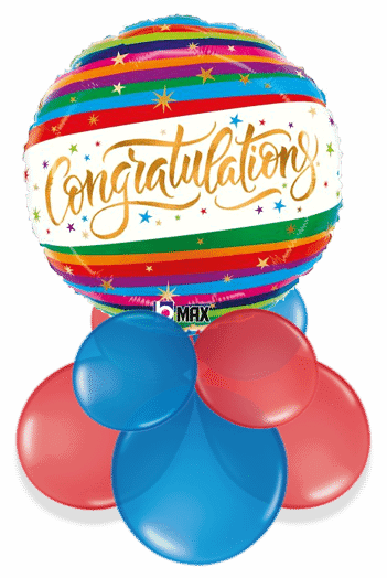Colourful Congratulations Air Filled Display
