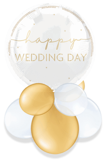 Happy Wedding Day Air Filled Display