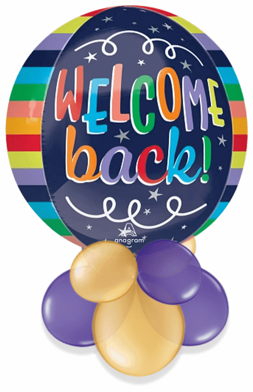 Welcome Back Orbz Air Filled Display