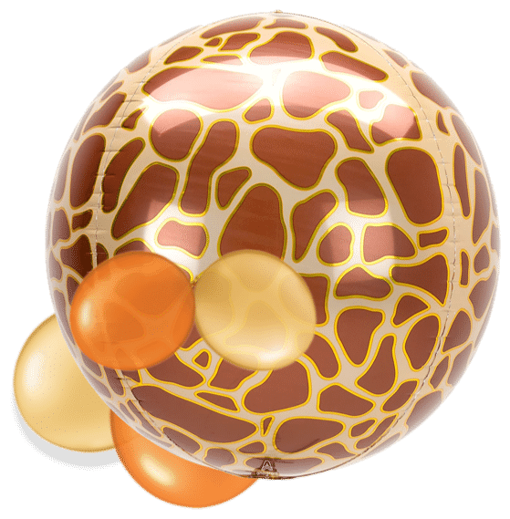 Giraffe Print Orbz Air Filled Display