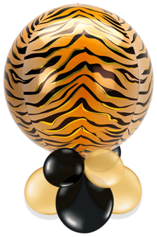 Tiger Print Orbz Air Filled Display