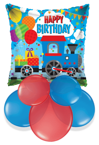 Birthday Train Air Filled Display