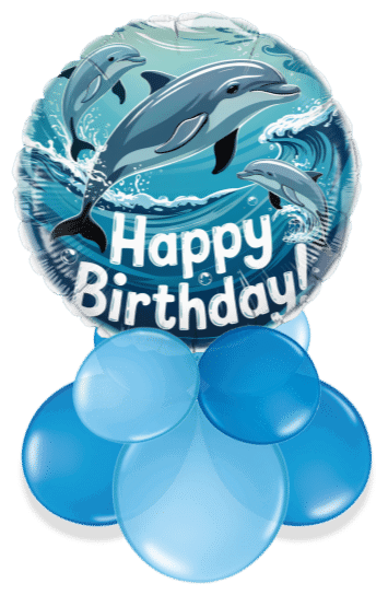 Birthday Dolphins Air Filled Display