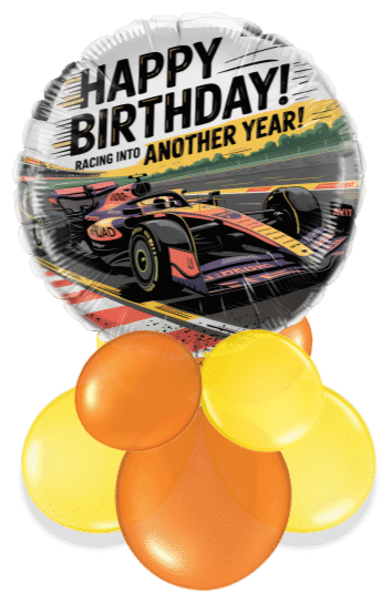 Birthday Racing Car Air Filled Display