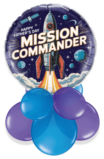 Happy Fathers Day Mission Commander Air Filled Display
