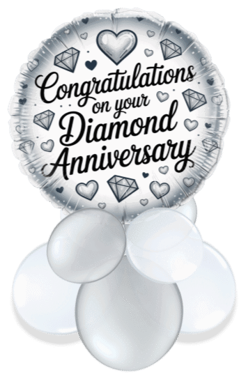diamond anniversary Air Filled Display