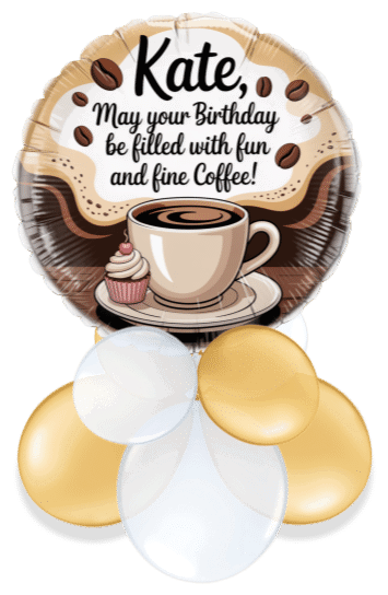 Coffee Birthday Air Filled Display
