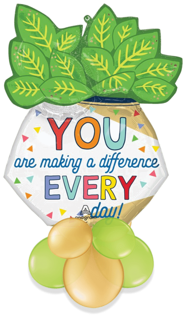 You Make Difference Air Filled Display