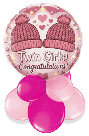 Twin Girls Air Filled Display