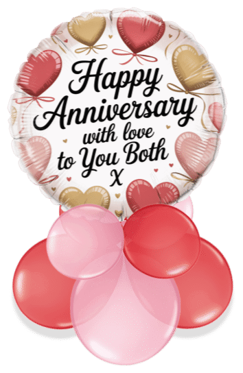 Anniversary Hearts Air Filled Display