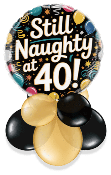 Naughty 40 Air Filled Display