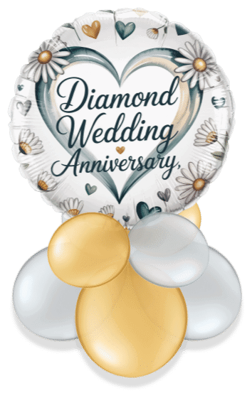 Diamond 60th Anniversary Air Filled Display