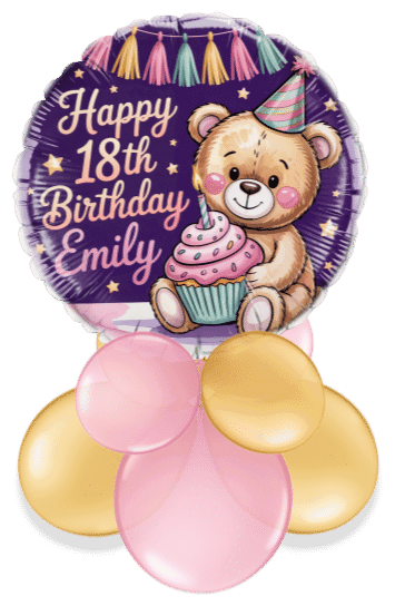 Birthday Bear Air Filled Display