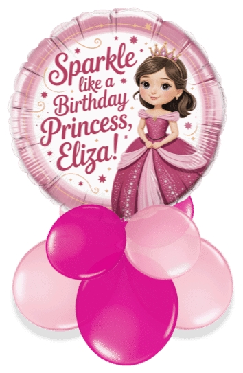Sparkle Birthday Princess Air Filled Display