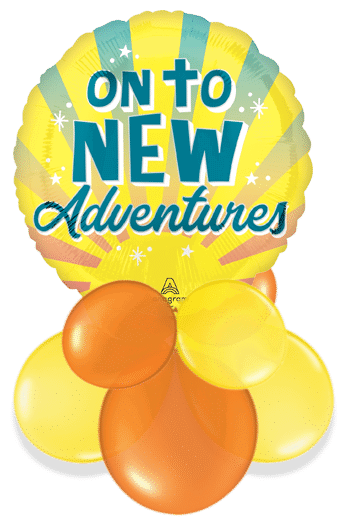 On To New Adventures Air Filled Display