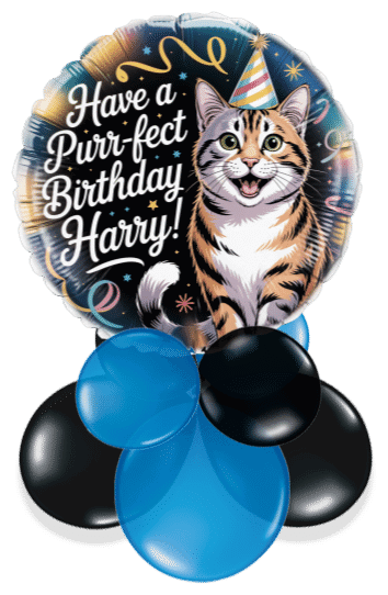 Purr-fect Birthday Air Filled Display