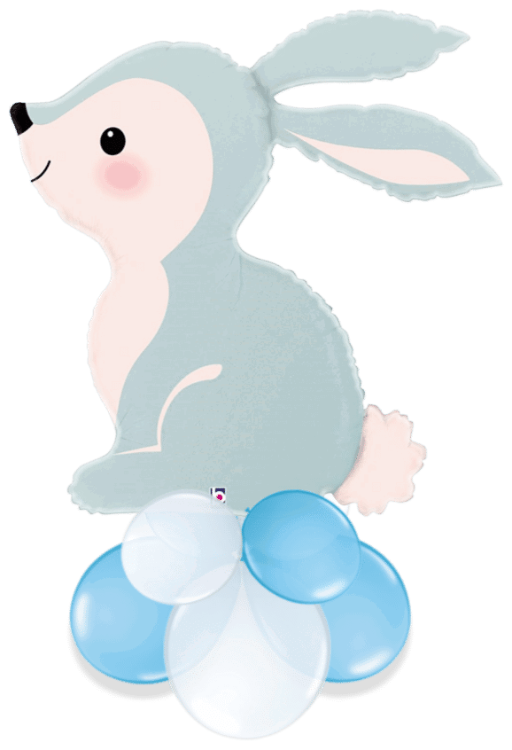 Baby Blue Bunny Air Filled Display