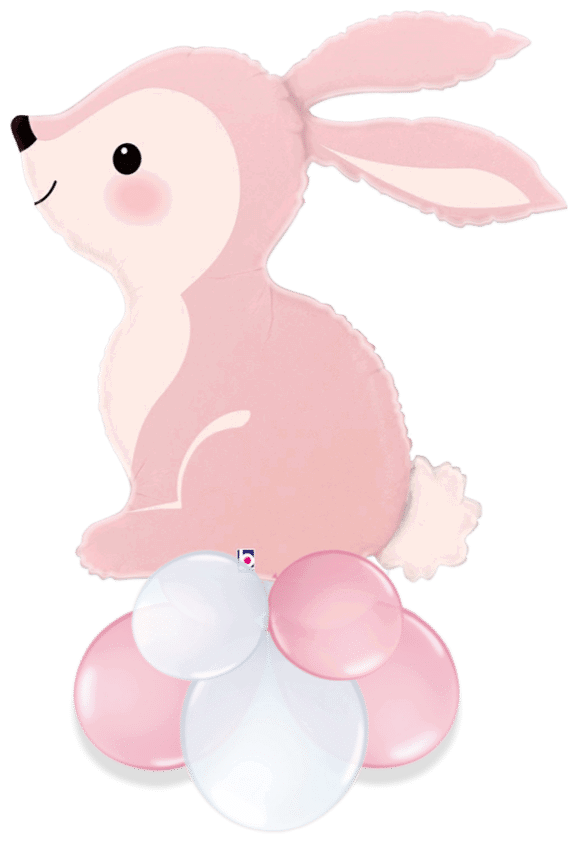 Baby Pink Bunny Air Filled Display