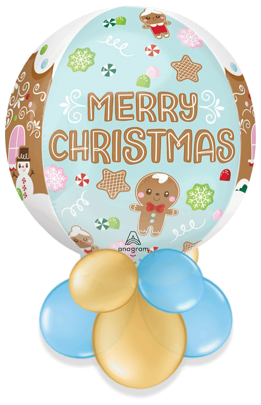 Christmas Gingerbread Man Orbz Air Filled Display