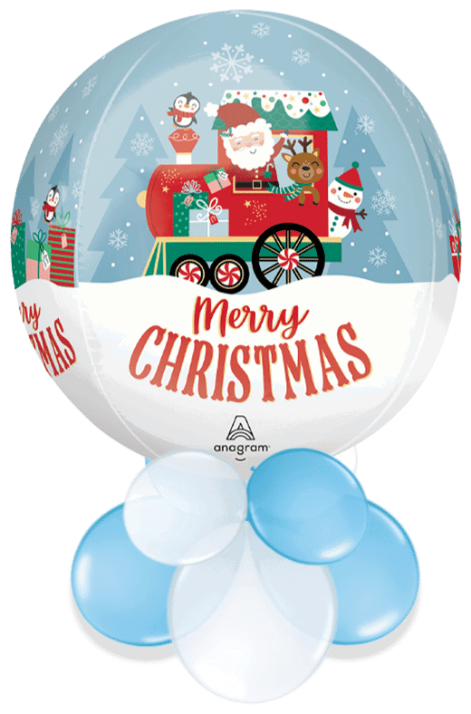 Santa Merry Christmas Orbz Air Filled Display