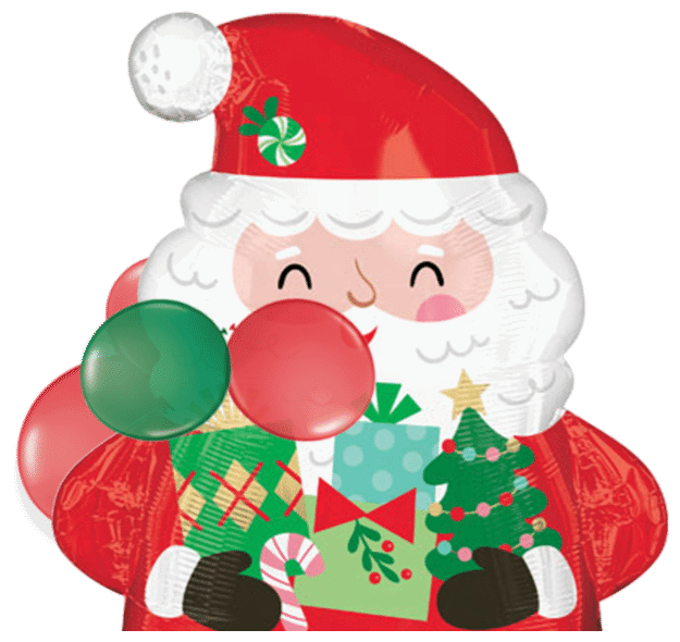 Santa with Gifts Air Filled Display