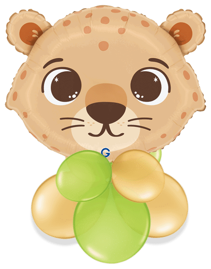 Cheetah Head Air Filled Display