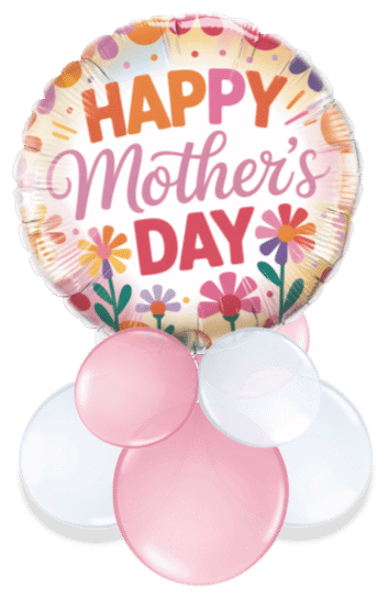 Colourful Floral Mother's Day Air Filled Display