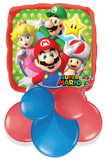 Super Mario And Friends Air Filled Display