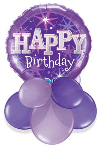 Birthday Bright Purple Air Filled Display