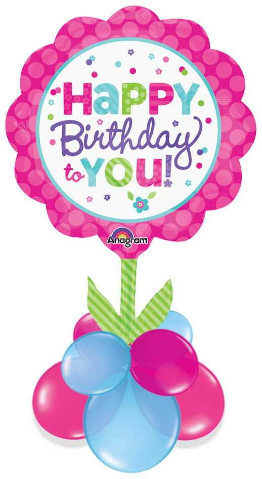 Birthday Giant Flower Air Filled Display