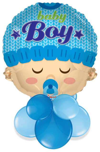 Baby Boy Head Shape Air Filled Display