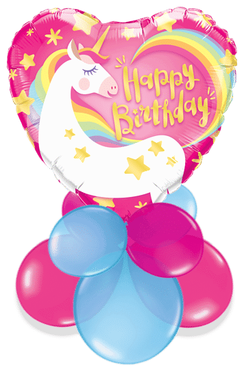 Happy Birthday Magical Unicorn Air Filled Display