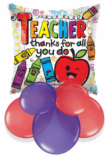 Teacher Thanks For All You Do Air Filled Display