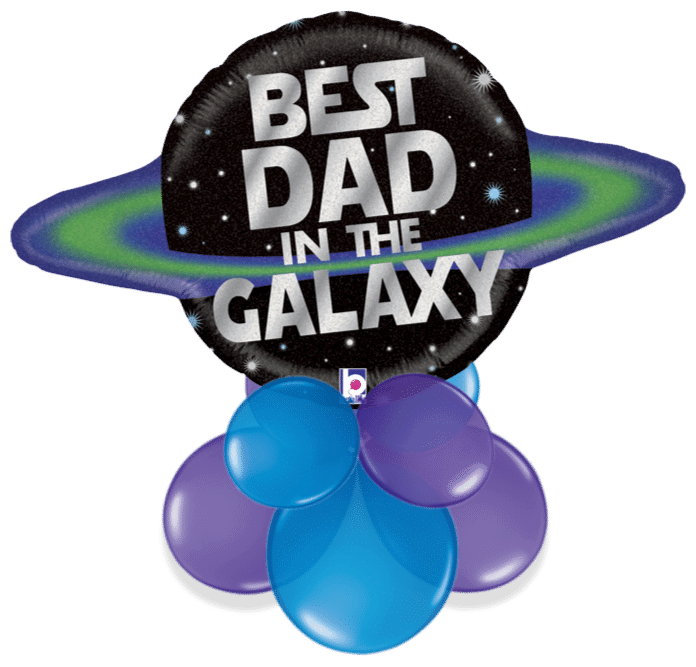 Best Dad in the Galaxy Air Filled Display