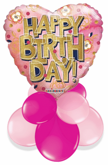 Birthday Heart Air Filled Display