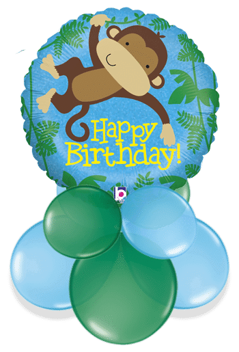 Birthday Monkey Air Filled Display