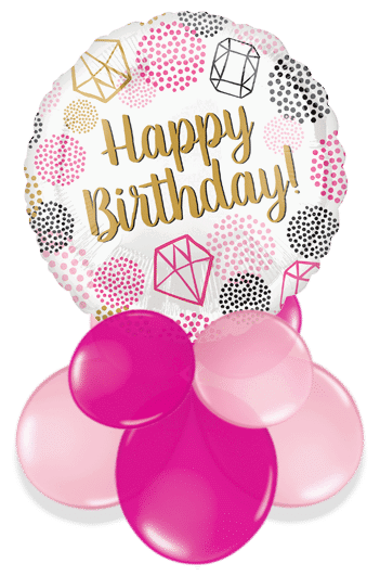 Birthday Dots and Diamonds Air Filled Display