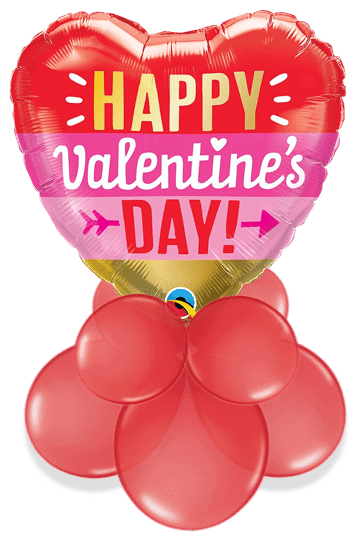 Valentines Heart and Arrow Air Filled Display