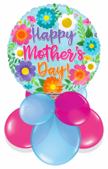 Mothers Day Bright Flowers Air Filled Display