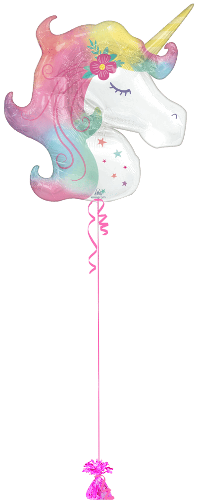 Rainbow Unicorn Balloon Bunch