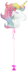 Rainbow Unicorn Balloon