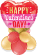Valentines Heart Air-Filled Display Balloon