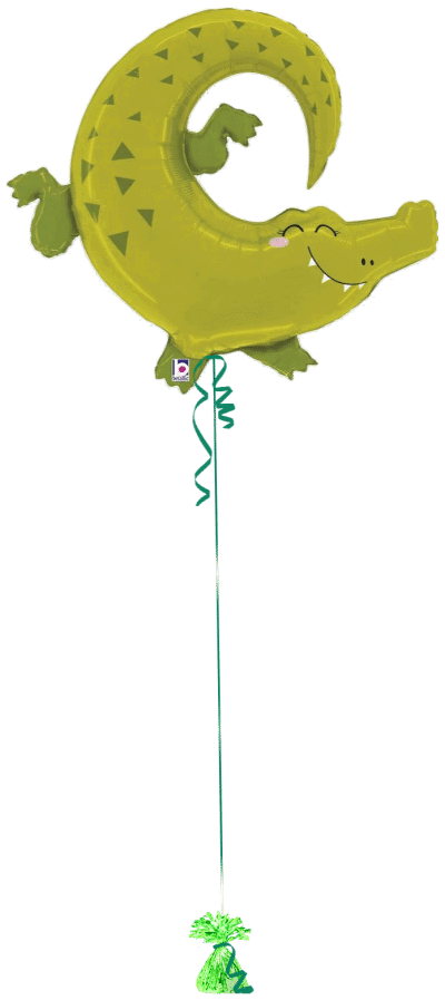 Friendly Alligator Balloon Bunch