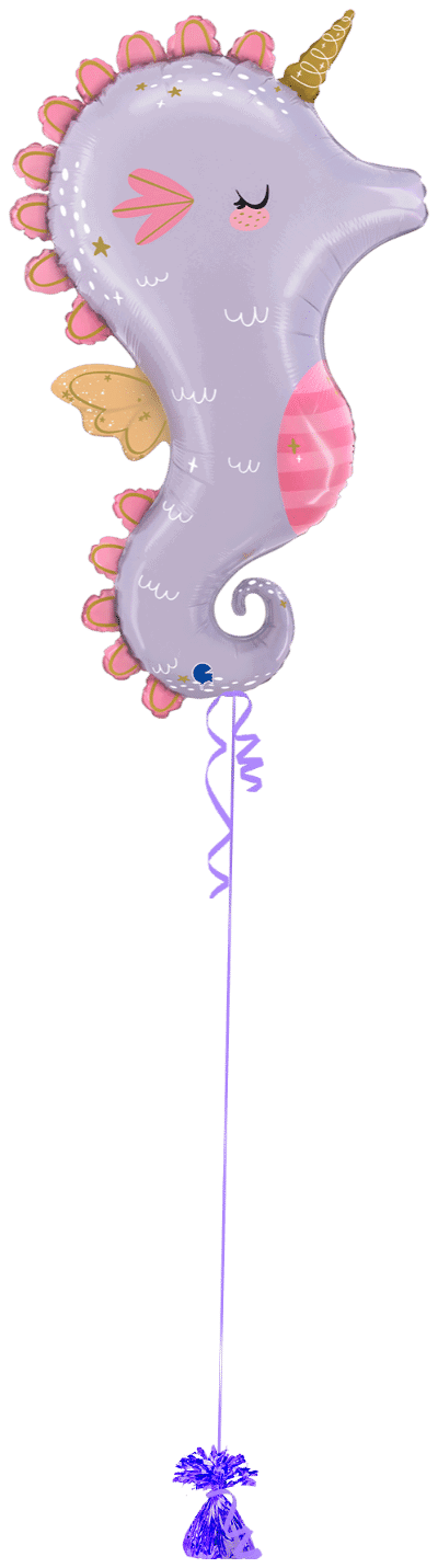 Cute Seahorse Balloon Bunch
